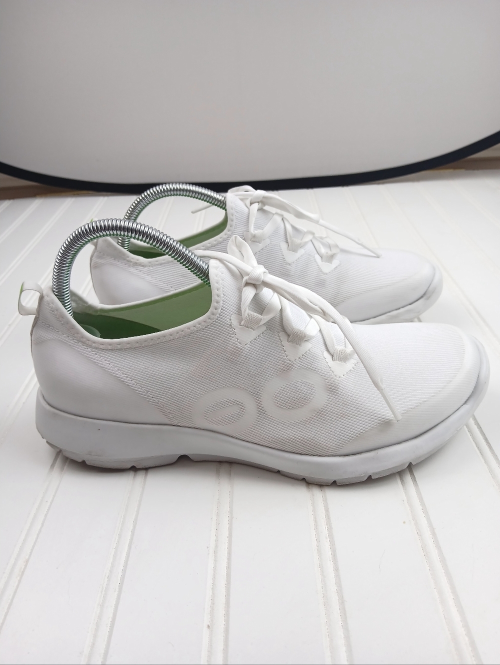 OOFOS OOmg Women Sport LS Low-Top Recovery Sneakers White Mesh Casual Travel - Picture 2 of 13